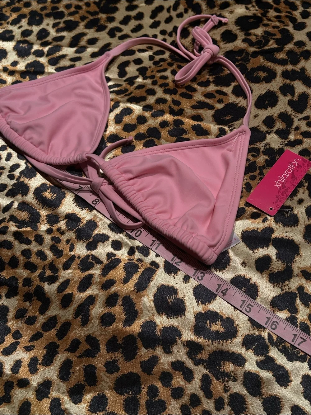 NWT Xhilaration Light Pink Triangle Bikini Top *see description*